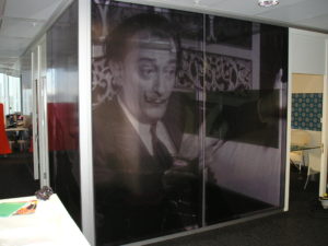 contra vision window graphic