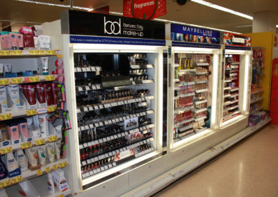 Barbara Daly cosmetic merchandising for Tesco