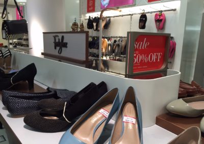 Marks and Spencer Women’s Footwear Collection signage.