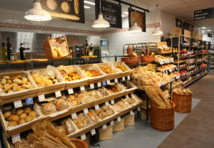 marks and spencer foodhall and baker signage