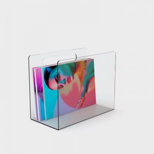 acrylic magazine rack