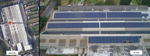 wrights plastics roof with solar panels